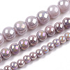 Electroplate Opaque Glass Beads Strands LS-GLAA-T032-P10mm-AB07-4