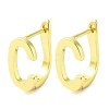 Brass Letter Stud Earrings for Women EJEW-A038-01C-G-1