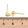 Brass Stus Earring Findings KK-CBA3CA1-01G-3