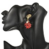 304 Stainless Steel Enamel Stud Earrings EJEW-JE07476-2