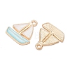 Alloy Enamel Pendants AL-CBAE435-15G-03-2