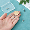 6Pcs 3 Styles Brass Pendant Cabochon Settings KK-PH0015-49P-3