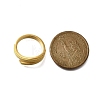 Textured 304 Stainless Steel Cuff Ring for Women RJEW-L126-13B-G-5