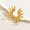  Stainless Steel Fan Stud Earrings RF2727-5