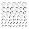 80Pcs 4 Size Transparent Glass Cabochons GGLA-ZZ0001-03-1