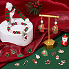 56Pcs 14 Style Christmas Style Alloy Enamel Pendants ENAM-SC0003-73-4