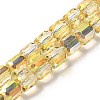 Electroplate Glass Beads X1-EGLA-D030-19G-1