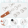 WADORN 30Pcs 3 Styles Zinc Alloy Swivel Lobster Claw Clasps FIND-WR0009-68P-4