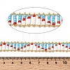 Handmade Glass Seed Beaded Chains CHC-K017-02G-3