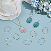 Unicraftale 40Pcs 2 Colors Alloy Open Back Bezel Pendants FIND-UN0003-23-2