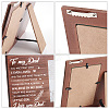 MDF Wood Photo Frames DIY-WH0231-059-4