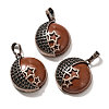 Natural Red Jasper Pendants G-P560-01R-06-1