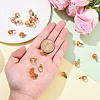 20Pcs Transparent Glass Charms PALLOY-YW00094-5