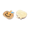 Halloween Theme Rack Plating Alloy Enamel Pendants ENAM-T021-02KCG-RS-2