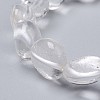 Natural Quartz Crystal Stretch Beaded Bracelets BJEW-K213-C01-3