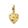 Heart 304 Stainless Steel Rhinestones Pendant Decorations STAS-R159-50G-02-1