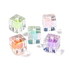 UV Plating Iridescent Transparent Acrylic Beads X-OACR-H112-09A-1