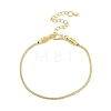 Brass Wheat Chains Bracelets BJEW-C085-02G-1