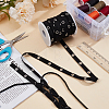20 Yardcs Cotton Ribbon with Stainless Steel Eyelets OCOR-BC0009-65A-01-4
