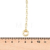 Brass Wavy Oval Link Chain Y Lariat Necklaces NJEW-H087-01G-5