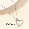 Stainless Steel Heart-shaped Necklace Jewelry DIY Accessories FY2457-3-1