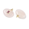 Natural Rose Quartz Pendants KK-C251-01D-02-2