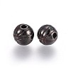 Brass Enamel Beads KK-L179-07B-2