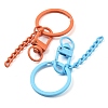 Spray Painted Eco-Friendly Alloy Swivel Snap Hook Clasps PALLOY-T090-06-NR-2