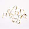 Brass Cubic Zirconia Earring Hooks KK-P076-04-1