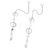 Glass Hanging Suncatchers HJEW-TADJ0005-1