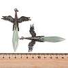 Natural Green Aventurine Faceted Pointed Bullet Shaped Big Pendants G-T145-01R-02-4