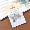 SHEGRACE Brass Micro Pave Clear Cubic Zirconia Charms XGRQ2O411-415P-6