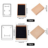   20Pcs 2 Styles Kraft Cotton Filled Cardboard Paper Jewelry Set Boxes CBOX-PH0002-21-4