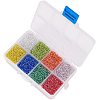 Mixed 12/0 Round Glass Seed Beads SEED-PH0006-2mm-05-6