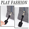 Gorgecraft 20Pcs 10 Colors Nylon Braided Zipper Pull Tab FIND-GF0004-46-4