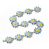 304 Stainless Steel Flower Link Chains CHS-C004-04C-P-3