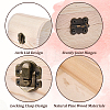 Wood Treasure Chest Storage Boxes with Hinged Lid and Metal Clasps AJEW-GF0014-35A-6