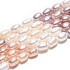 Three Color Natural Cultured Freshwater Pearl Beads Strands PEAR-N012-04D-01-2