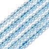Natural Topaz Crystal Beads Strands LS-G-H266-07B-1