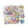 50Pcs Cartoon English Word Paper Sticker Label Set DIY-G075-01-2