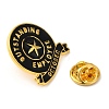 Golden Tone Alloy Outstanding Employee of The Month Enamel Pins JEWB-K021-07G-10-3