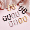 12Pcs 3 Colors 316 Stainless Steel Hoop Earrings EJEW-UN0003-23B-2