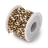 Handmade 304 Stainless Steel ABS Plastic Pearl Beaded Oval Link Chains CHS-L032-01G-03-3