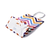 Wave Shaped Print Paper Packing Tote Bags LS-CARB-R001-01C-2