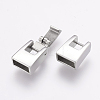 304 Stainless Steel Fold Over Clasps STAS-E144-148P-3