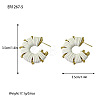 Alloy & Imitation Leather Stud Earrings WG3B4DD-01-1
