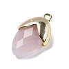 Natural Rose Quartz Pendants G-U019-03A-06-2