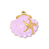 304 Stainless Steel Enamel Pendants STAS-OY013-64G-1