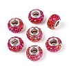 Opaque Resin European Beads RESI-T057-29H-1