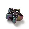 UV Plating Opaque Acrylic European Beads AC-CBA6658-04-3